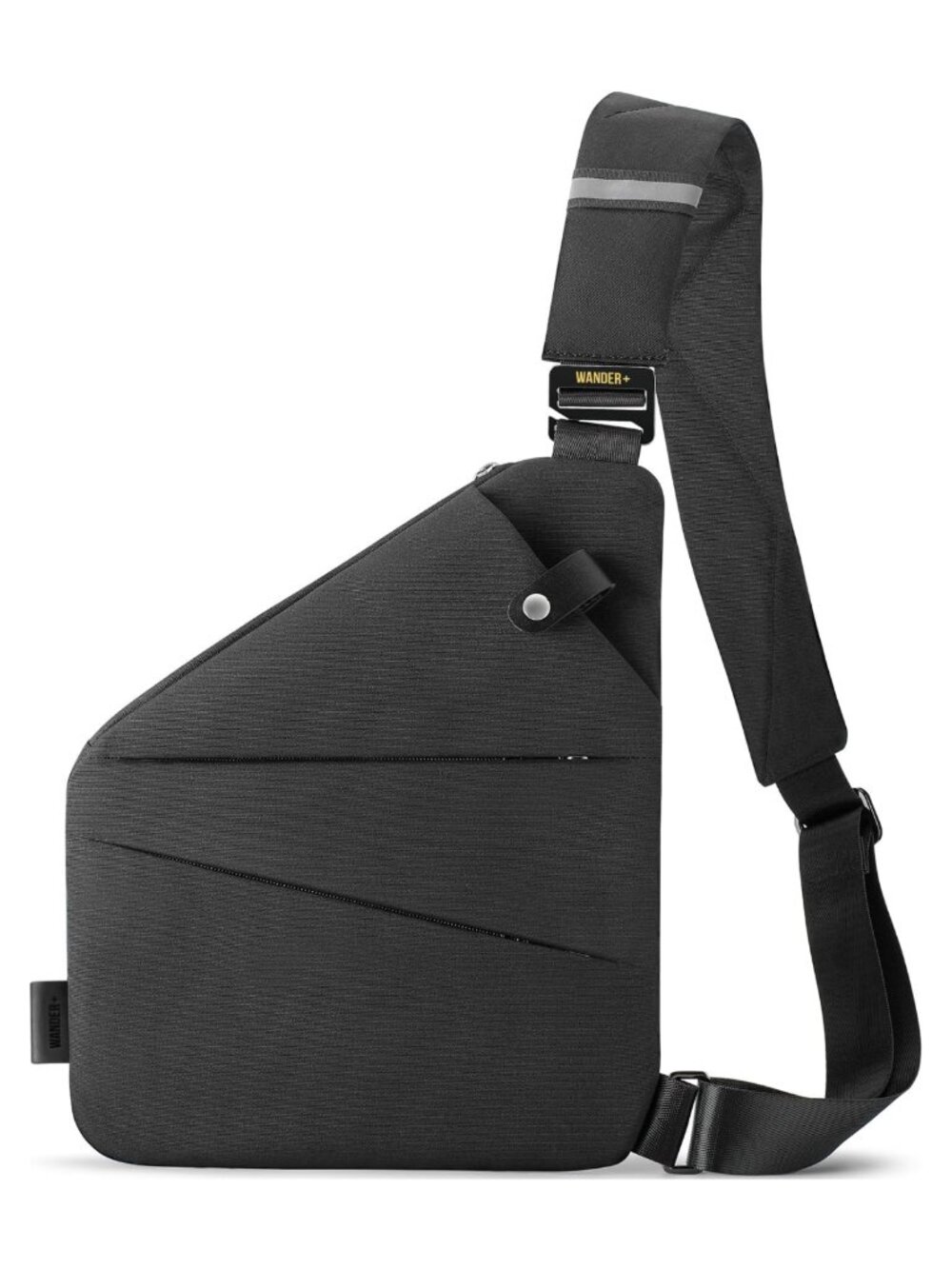 Anti Theft Crossbody Travel Bag Multi Pocket Slim Sling Bag Nylon Waterproof